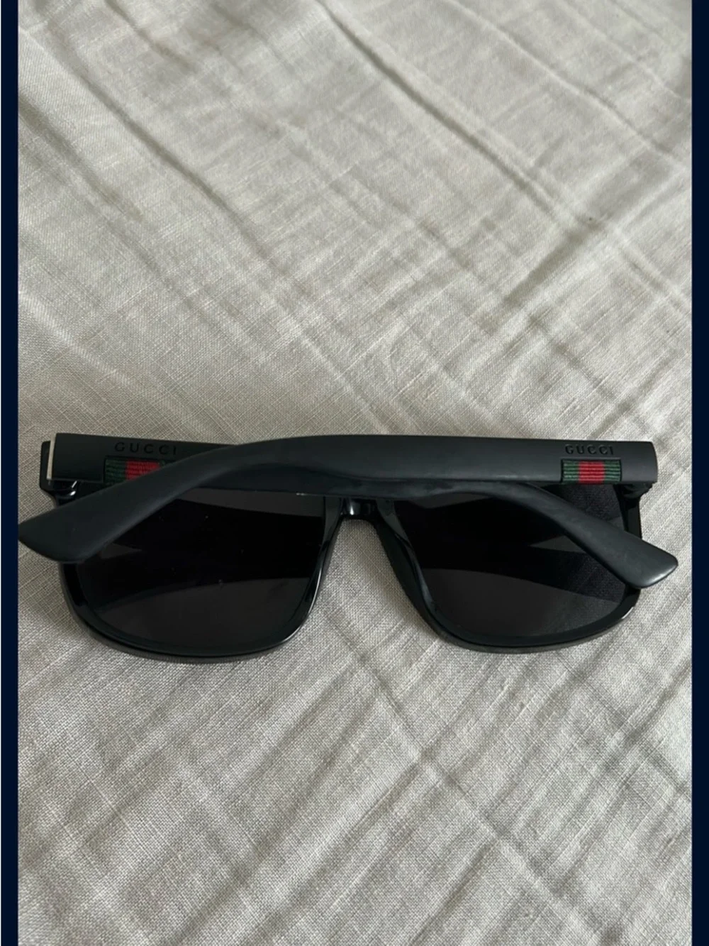 Gucci Black Oversized Square Sunglasses